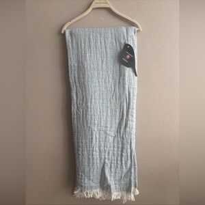 Piscatextil Portugal 100% Cotton Oversize throw blanket 50 x 70 Powder Blue